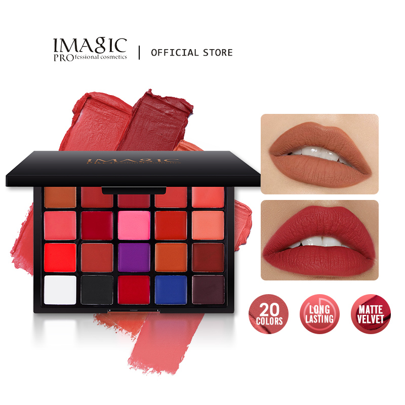 Beauty Makeup Images - IMAGIC 20 paleta kolorowych szminek Matowy