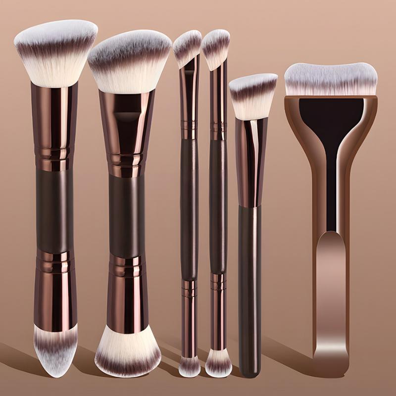 Ms Beauty Makeup - Zestaw pędzli do makijażu twarzy z