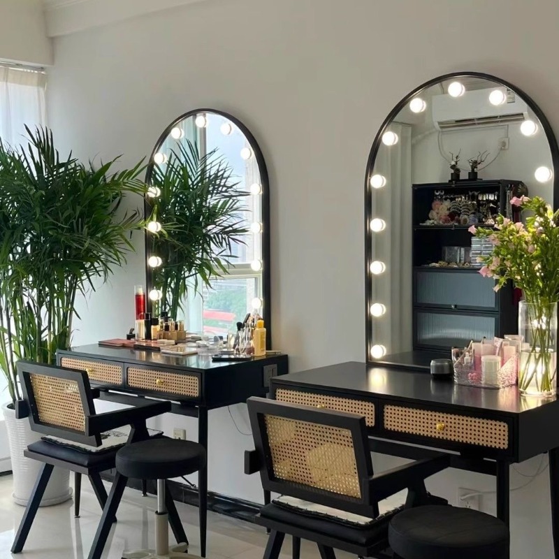 Beauty Makeup Bridal - Profesjonalna chińska toaletka z rattanu z