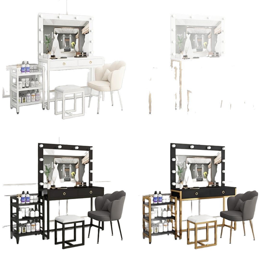Beauty Makeup Bridal - Toaletka studyjna z lustrem i lampą,