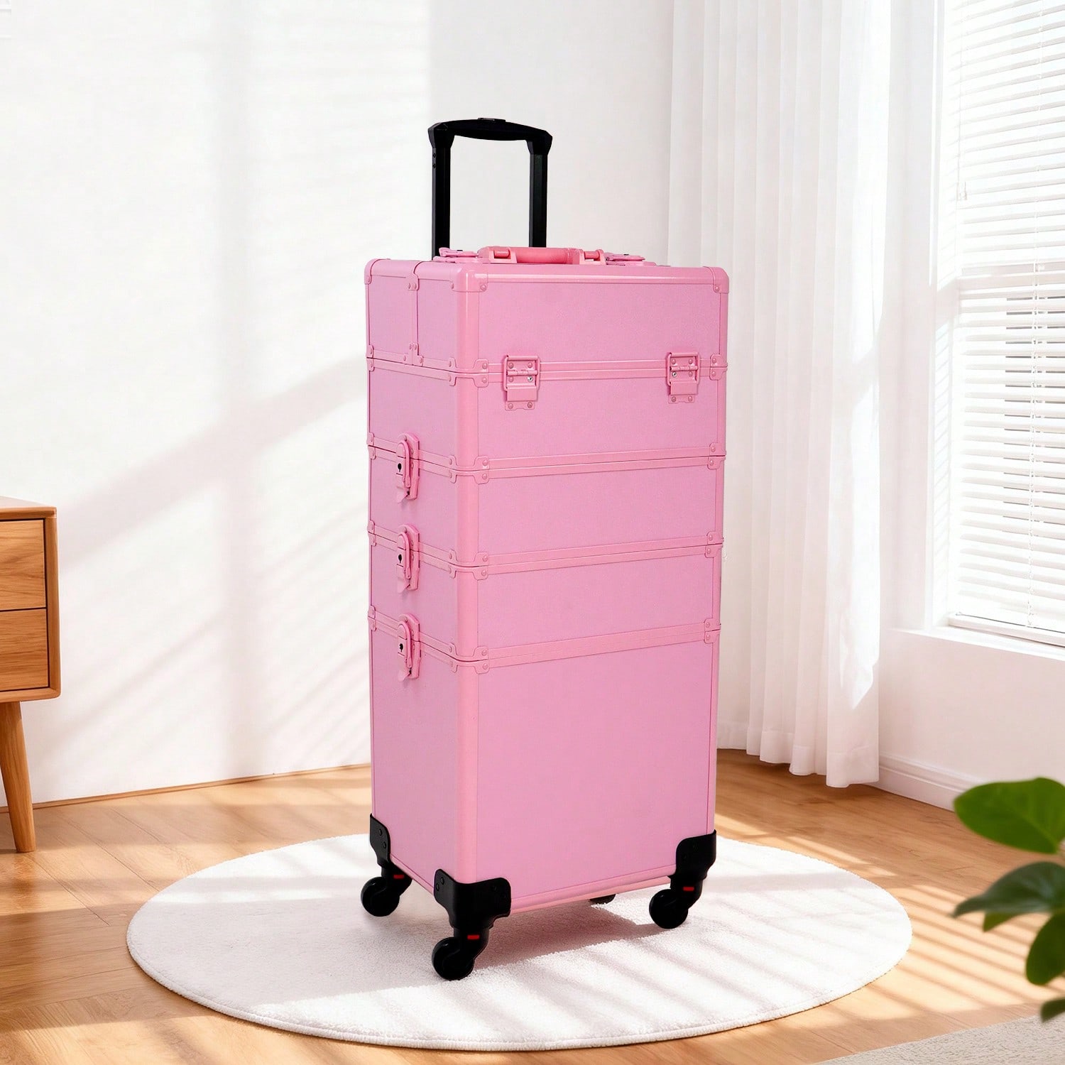 Makeup Organizer - Profesjonalny kosmetyczny kuferek na kółkach 4