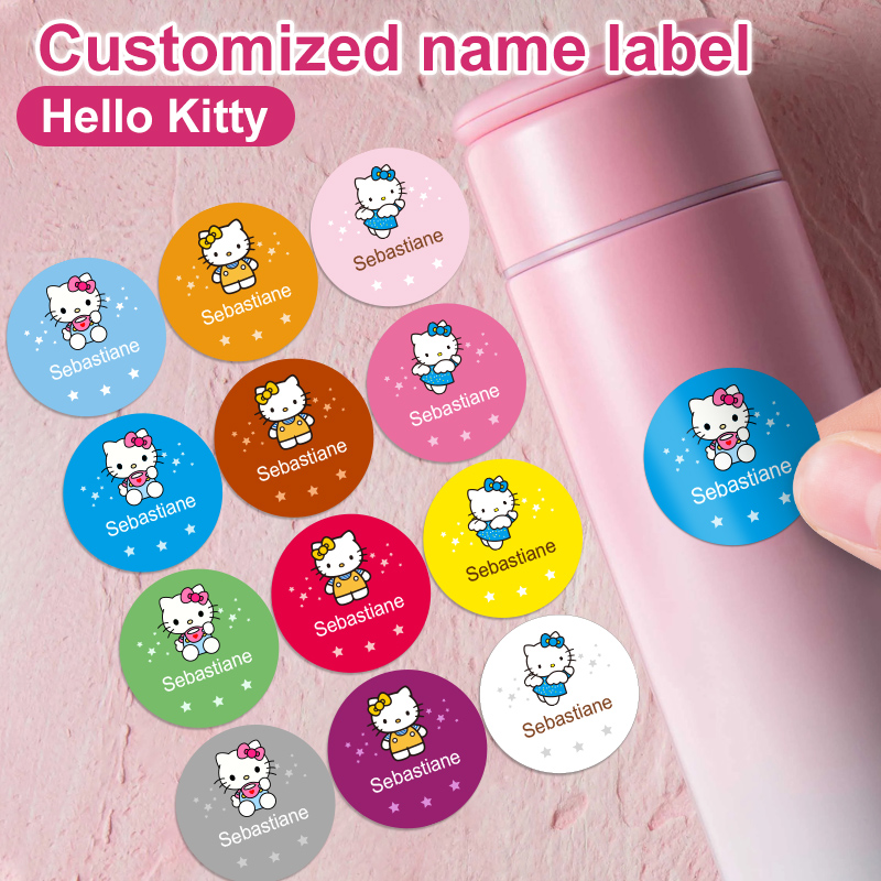 Beauty Makeup Names - Naklejki z imieniem Hello Kitty -