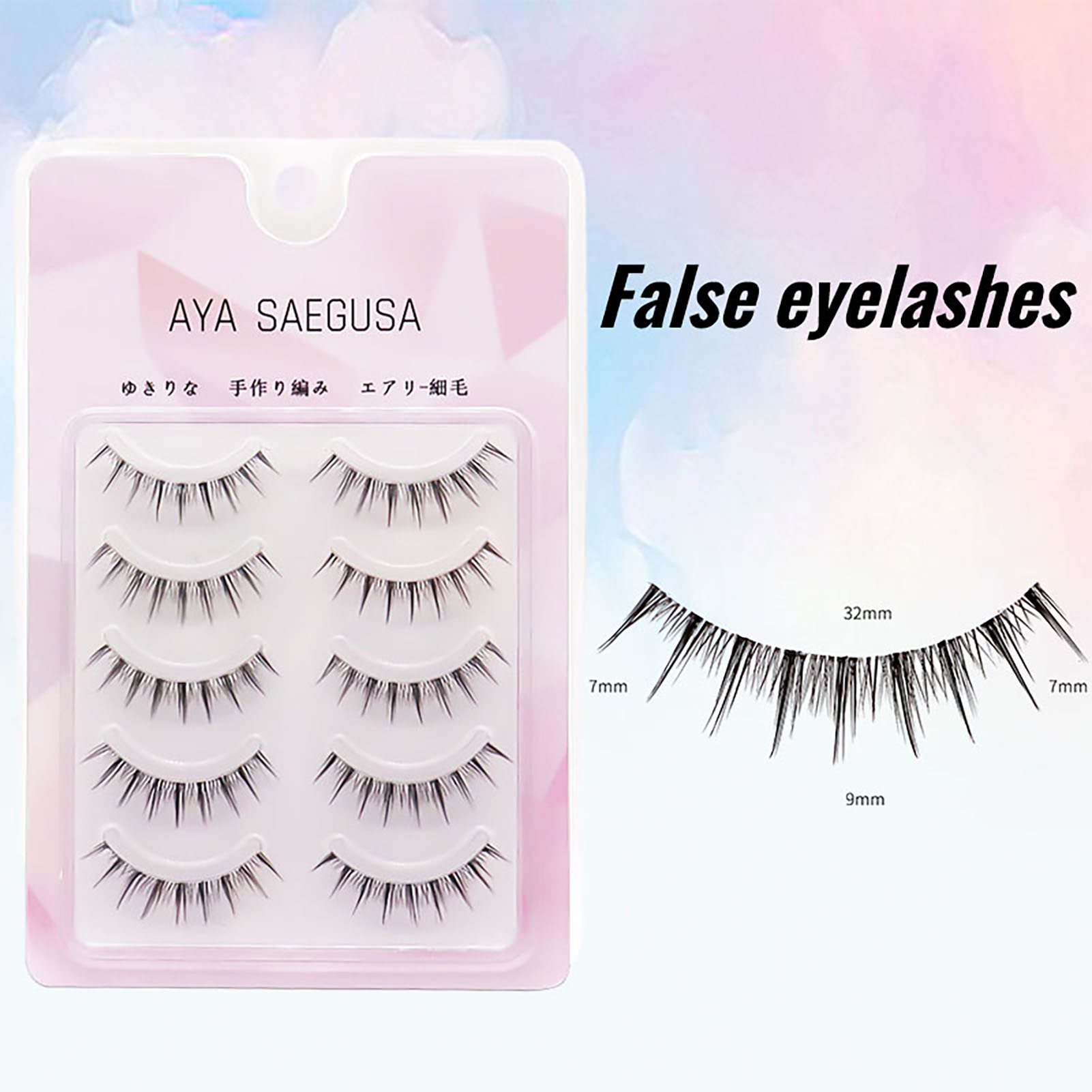 Beauty Makeup Looks - Rzęsy delikatne rzęsy 6-12mm wróżka wyglądają