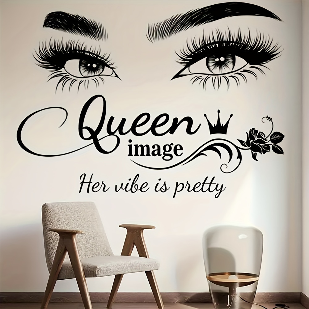 Beauty Makeup Images - 2 szt. Eleganckie naklejki ścienne z
