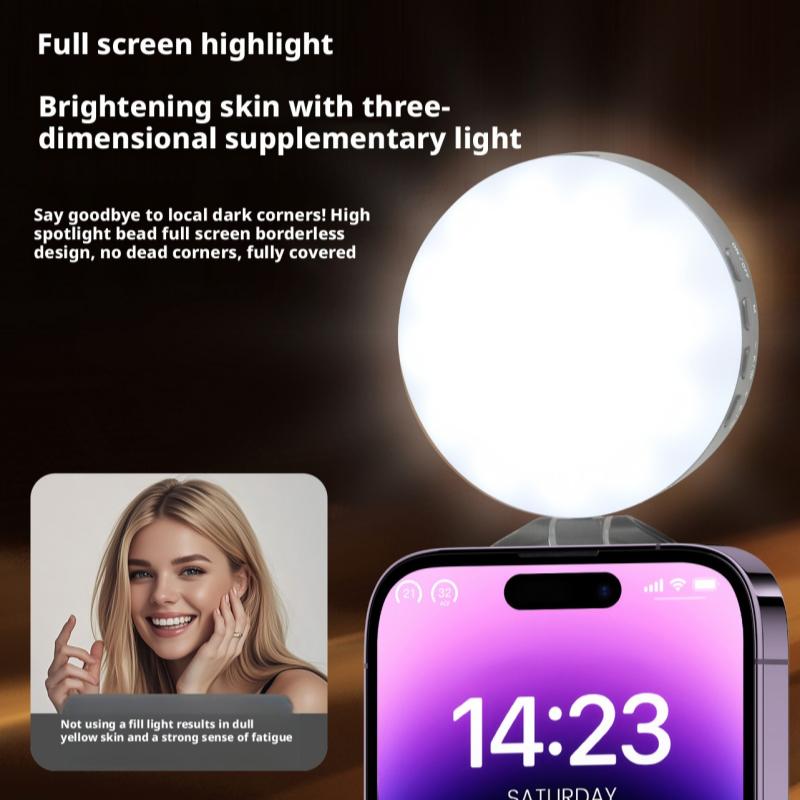 Beauty No Makeup - Magnetyczna lampa do telefonu komórkowego, lusterko