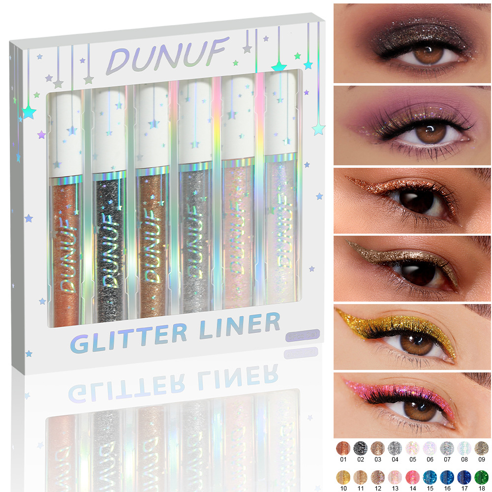 Zestaw 6 szt. brokatowych eyel – Beauty Makeup Events recenzja i cena