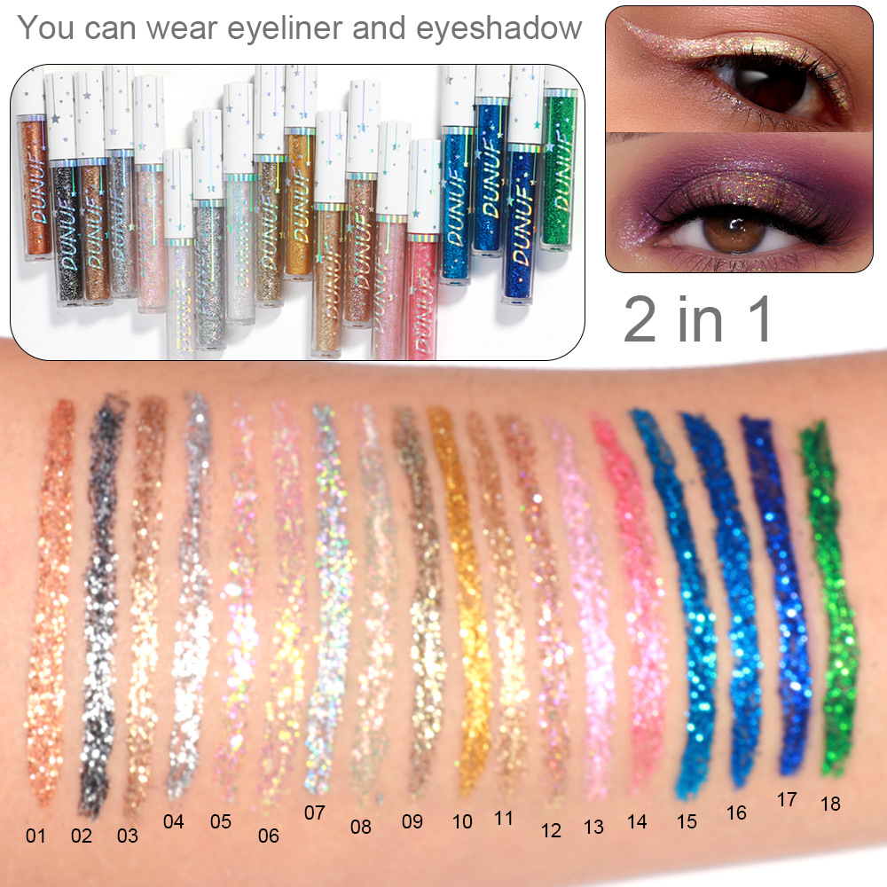Zestaw 6 szt. brokatowych eyel – Beauty Makeup Events recenzja i cena