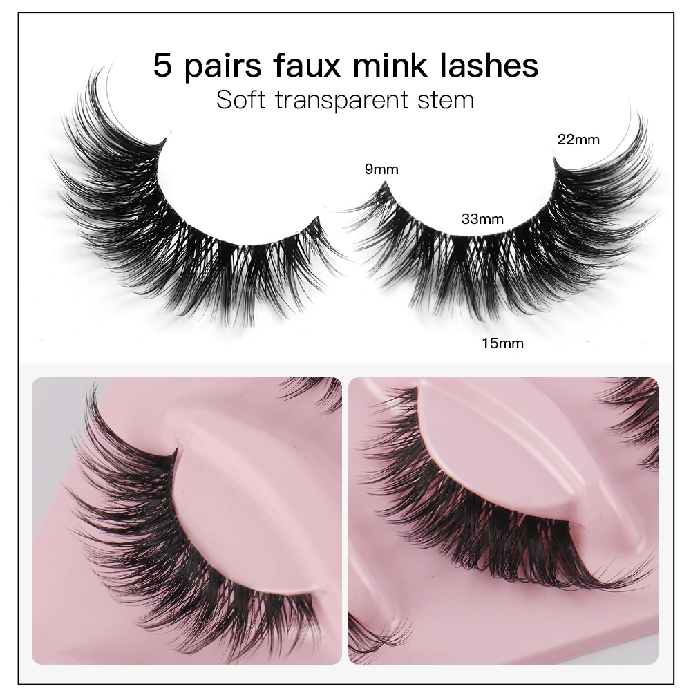 Sztuczne rzęsy Cat Eye 5 par 3 – Beauty Makeup Looks recenzja i cena