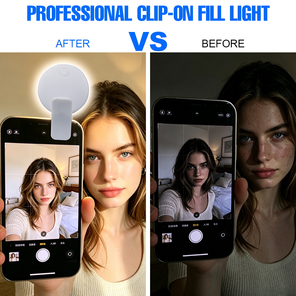 Klipsowa lampa do selfie, łado – Beauty No Makeup recenzja i cena
