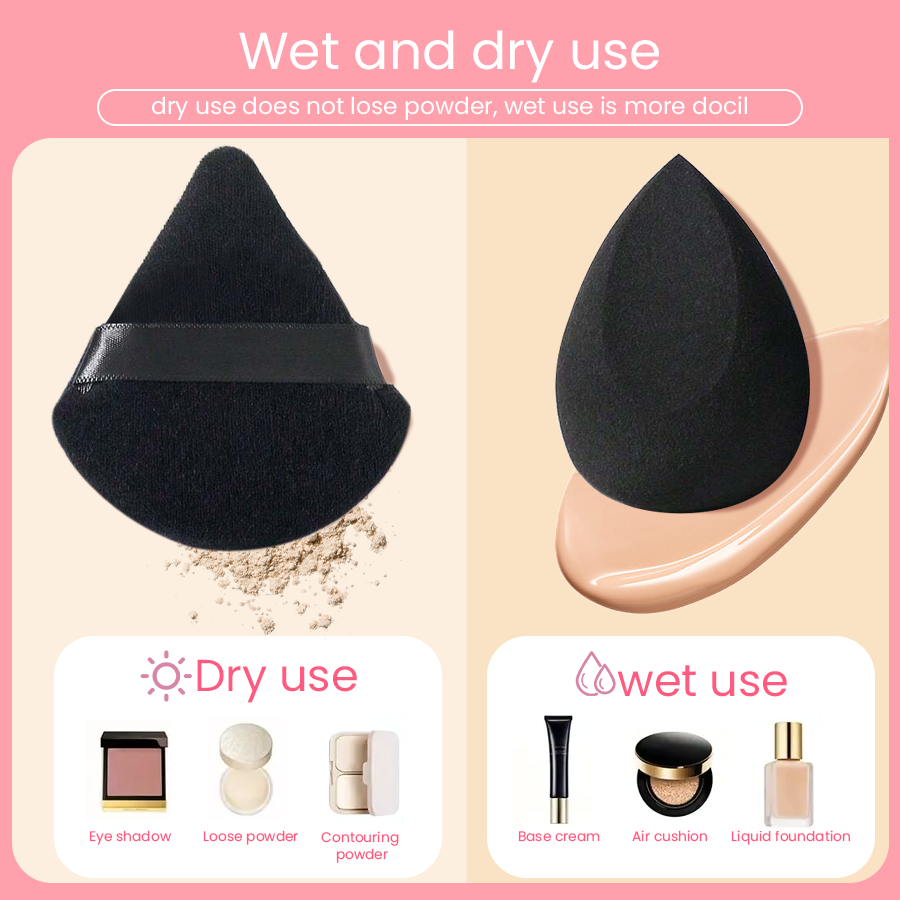 Zestaw 6 gąbek do makijażu, mi – Beauty Makeup Tools Use recenzja i cena