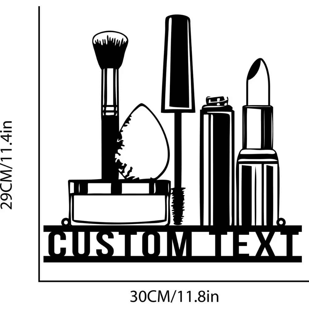 Niestandardowa metalowa grafik – Beauty Makeup Names recenzja i cena