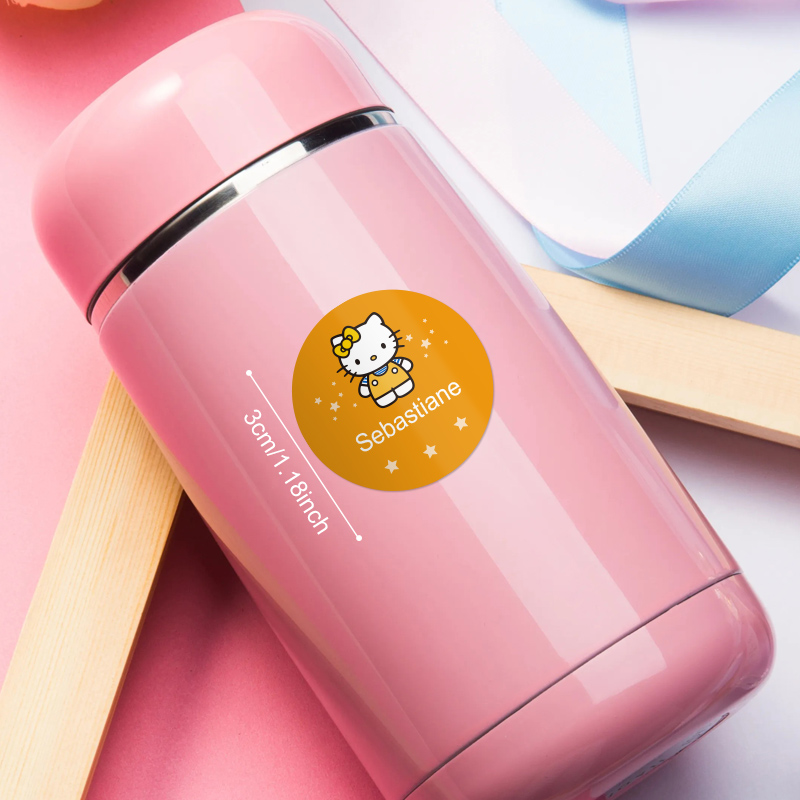 Naklejki z imieniem Hello Kitt – Beauty Makeup Names recenzja i cena