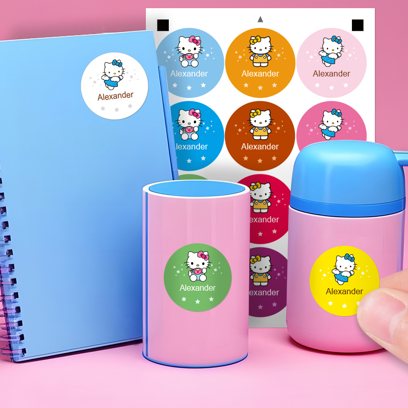 Naklejki z imieniem Hello Kitt – Beauty Makeup Names recenzja i cena