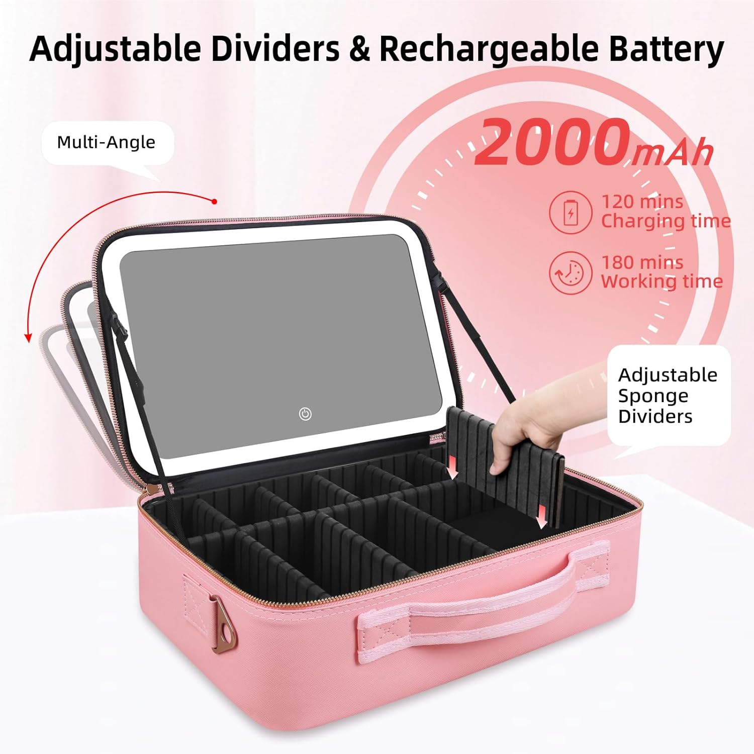 Duża kosmetyczka z lustrem LED – Makeup Organizer recenzja i cena