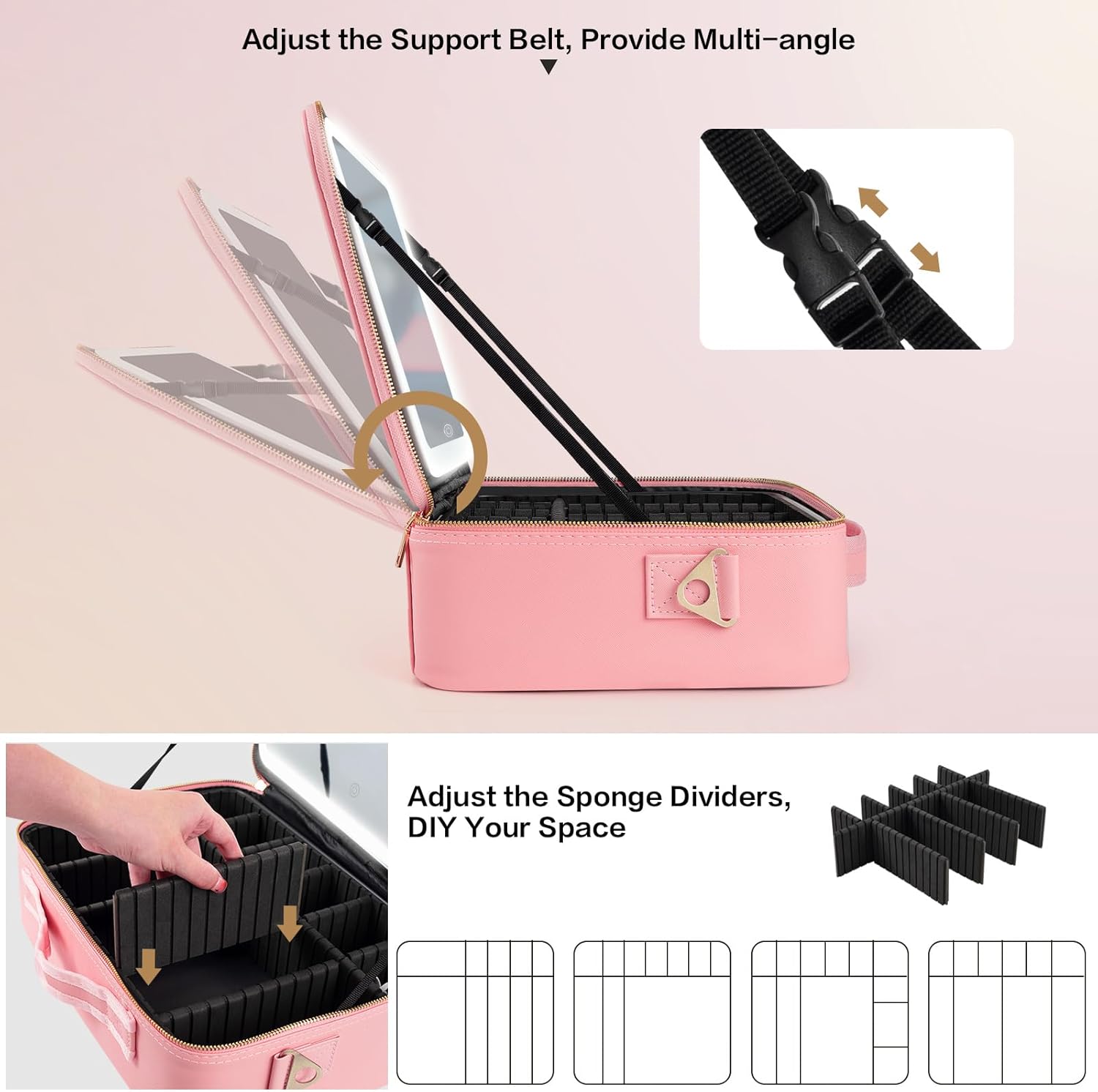Duża kosmetyczka z lustrem LED – Makeup Organizer recenzja i cena